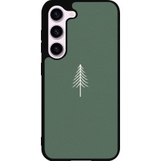 Coque Samsung Galaxy S23 - Silicone rigide noir Christmas 22 minimalist tree