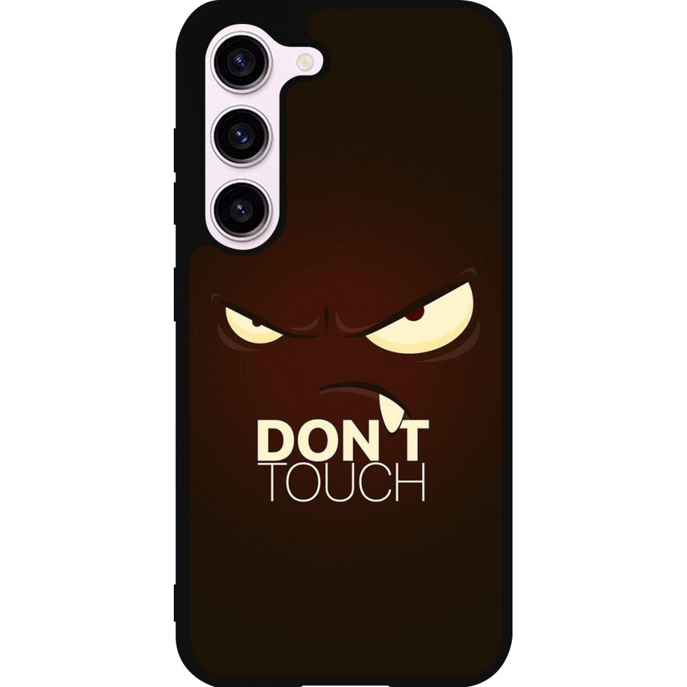 Samsung Galaxy S23 FE Case Hülle - Silikon schwarz Angry Dont Touch