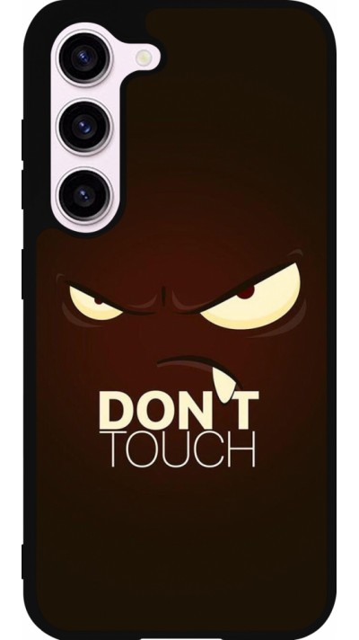 Samsung Galaxy S23 FE Case Hülle - Silikon schwarz Angry Dont Touch