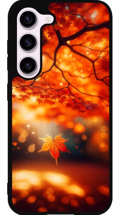 Samsung Galaxy S23 FE Case Hülle - Silikon schwarz Herbst Magisch Orange
