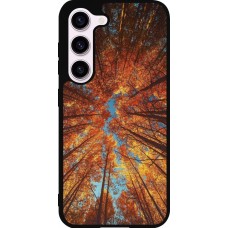 Samsung Galaxy S23 FE Case Hülle - Silikon schwarz Autumn 25 Trees