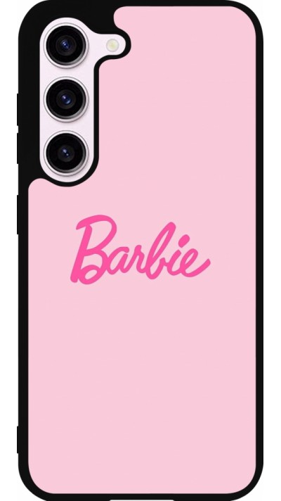 Coque Samsung Galaxy S23 FE - Silicone rigide noir Barbie Text