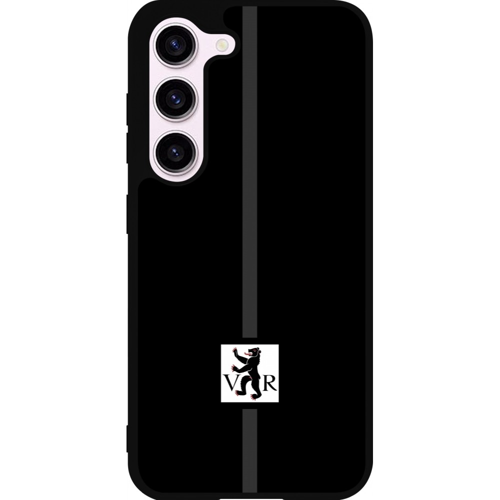 Coque Samsung Galaxy S23 FE - Silicone rigide noir Canton AR noir