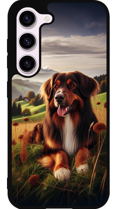 Samsung Galaxy S23 FE Case Hülle - Silikon schwarz Hund Land Schweiz