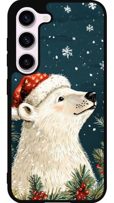 Coque Samsung Galaxy S23 FE - Silicone rigide noir Christmas 25 Bear