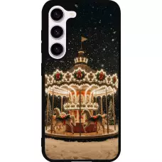 Coque Samsung Galaxy S23 FE - Silicone rigide noir Christmas 25 Carousel