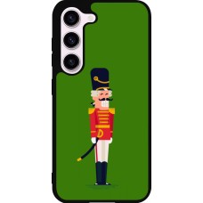 Coque Samsung Galaxy S23 FE - Silicone rigide noir Christmas 25 Nutcracker Green