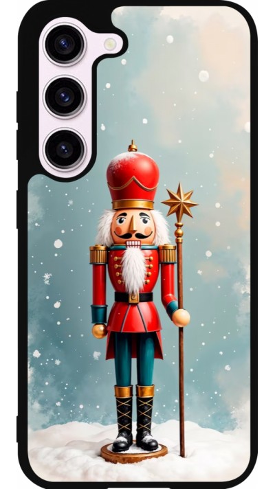 Coque Samsung Galaxy S23 FE - Silicone rigide noir Christmas 25 Nutcracker Snow