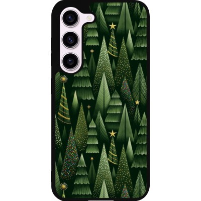 Samsung Galaxy S23 FE Case Hülle - Silikon schwarz Christmas 25 Pattern Xmas Tree