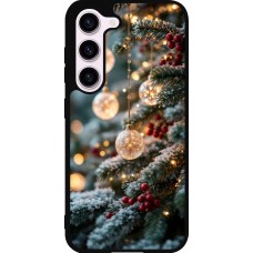 Coque Samsung Galaxy S23 FE - Silicone rigide noir Christmas 25 Xmas Decorated Tree