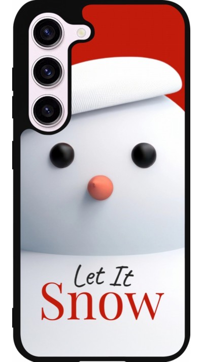 Coque Samsung Galaxy S23 FE - Silicone rigide noir Christmas 25 Xmas Snowman