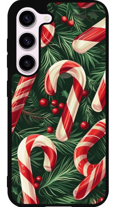 Coque Samsung Galaxy S23 FE - Silicone rigide noir Christmas 25 Xmas Stick