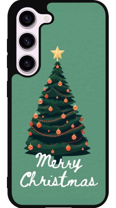 Coque Samsung Galaxy S23 FE - Silicone rigide noir Christmas 25 Xmas Tree