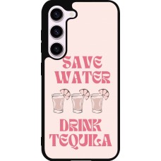 Samsung Galaxy S23 FE Case Hülle - Silikon schwarz Cocktail Save Water Drink Tequila