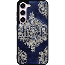 Coque Samsung Galaxy S23 FE - Silicone rigide noir Cream Flower Moroccan