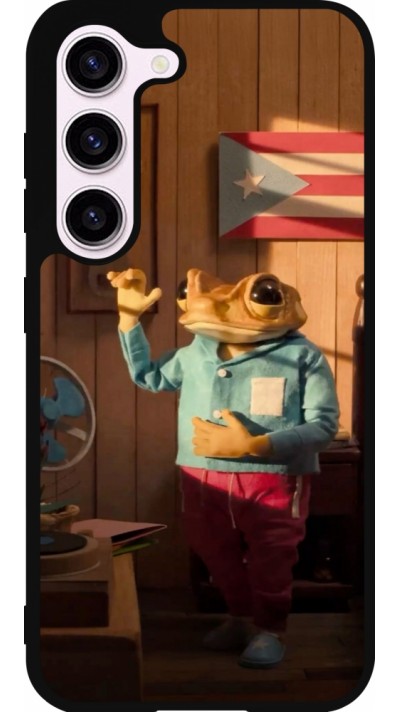 Coque Samsung Galaxy S23 FE - Silicone rigide noir Dancing frog DTMF