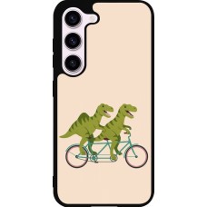 Samsung Galaxy S23 FE Case Hülle - Silikon schwarz Dinosaurs on bikes 2026