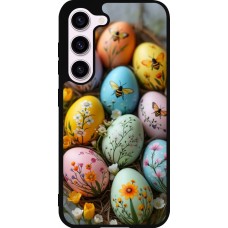 Coque Samsung Galaxy S23 FE - Silicone rigide noir Easter 2026 Eggs with bees