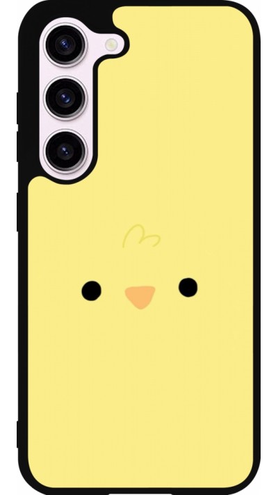 Coque Samsung Galaxy S23 FE - Silicone rigide noir Easter 2026 Little chicken