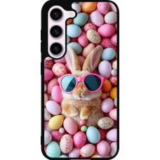 Coque Samsung Galaxy S23 FE - Silicone rigide noir Easter 2026 Rabbit fun