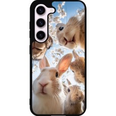 Coque Samsung Galaxy S23 FE - Silicone rigide noir Easter 2026 Rabbits