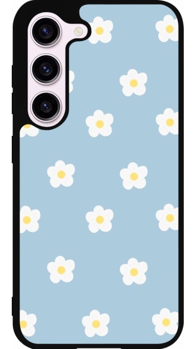 Samsung Galaxy S23 FE Case Hülle - Silikon schwarz Easter 2024 daisy flower