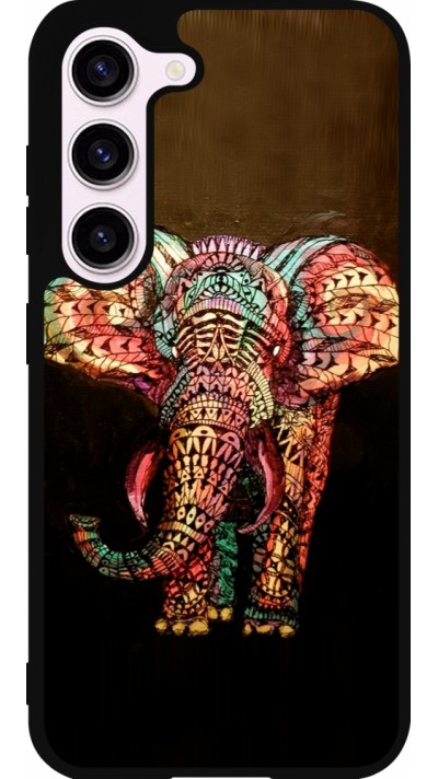 Samsung Galaxy S23 FE Case Hülle - Silikon schwarz Elephant 02