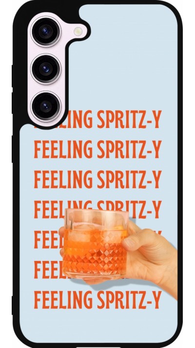 Samsung Galaxy S23 FE Case Hülle - Silikon schwarz Feeling Spritz-y