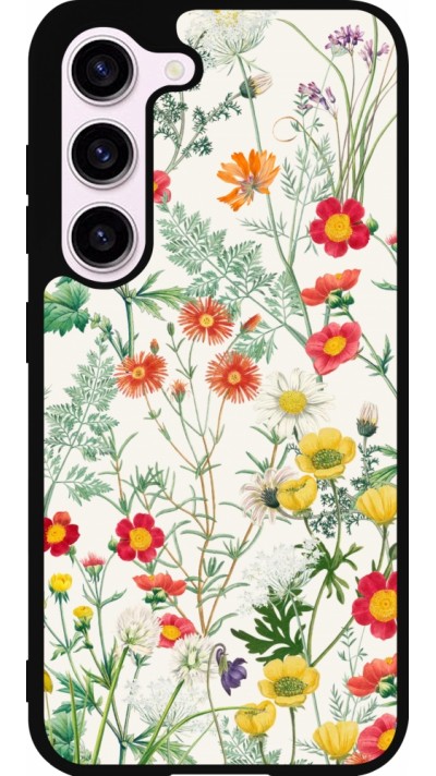 Samsung Galaxy S23 FE Case Hülle - Silikon schwarz Flora Botanical Wildlife