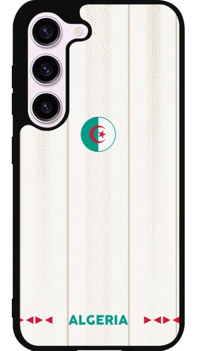 Coque Samsung Galaxy S23 FE - Silicone rigide noir Maillot de football Algérie 2026 personnalisable