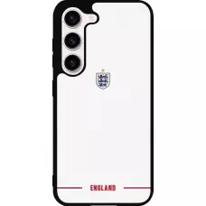 Coque Samsung Galaxy S23 FE - Silicone rigide noir Maillot de football Angleterre 2026 personnalisable