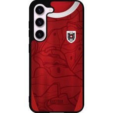 Coque Samsung Galaxy S23 FE - Silicone rigide noir Maillot de football Autriche personnalisable