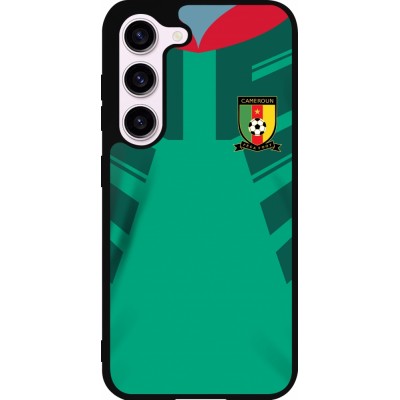 Samsung Galaxy S23 FE Case Hülle - Silikon schwarz Kamerun 2022 personalisierbares Fussballtrikot