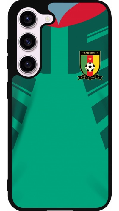 Coque Samsung Galaxy S23 FE - Silicone rigide noir Maillot de football Cameroun 2022 personnalisable