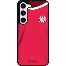 Coque Samsung Galaxy S23 FE - Silicone rigide noir Maillot de football Costa Rica 2022 personnalisable