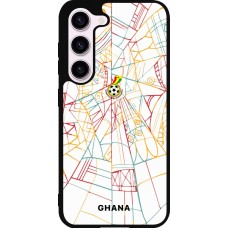Coque Samsung Galaxy S23 FE - Silicone rigide noir Maillot de football Ghana 2026 personnalisable