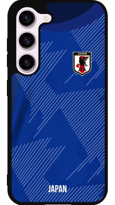 Samsung Galaxy S23 FE Case Hülle - Silikon schwarz Japan 2022 personalisierbares Fussballtrikot