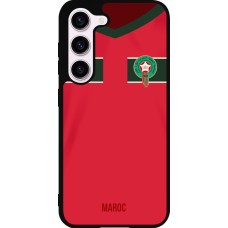 Samsung Galaxy S23 FE Case Hülle - Silikon schwarz Marokko 2022 personalisierbares Fussballtrikot