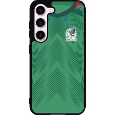 Samsung Galaxy S23 FE Case Hülle - Silikon schwarz Mexiko 2022 personalisierbares Fussballtrikot
