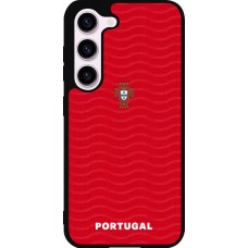 Coque Samsung Galaxy S23 FE - Silicone rigide noir Maillot de football Portugal 2026 personnalisable
