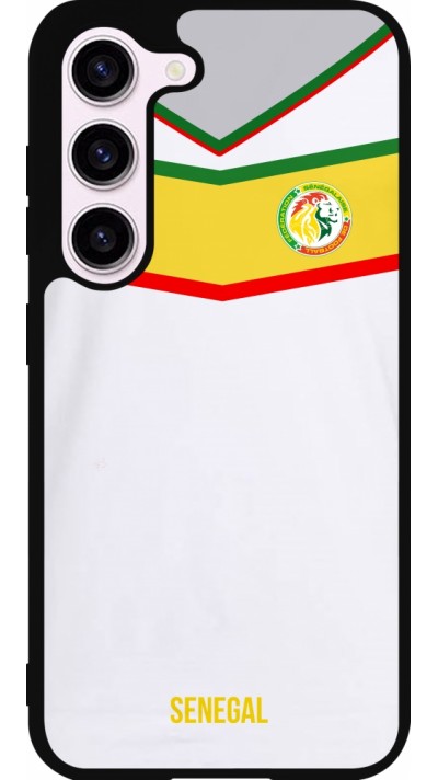 Samsung Galaxy S23 FE Case Hülle - Silikon schwarz Senegal 2022 personalisierbares Fußballtrikot