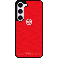 Coque Samsung Galaxy S23 FE - Silicone rigide noir Maillot de football Tunisie 2026 personnalisable