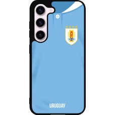 Samsung Galaxy S23 FE Case Hülle - Silikon schwarz Uruguay 2022 personalisierbares Fussballtrikot