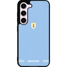 Coque Samsung Galaxy S23 FE - Silicone rigide noir Maillot de football Uruguay 2026 personnalisable