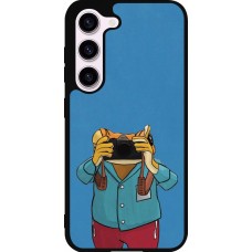 Coque Samsung Galaxy S23 FE - Silicone rigide noir Frog with camera DTMF