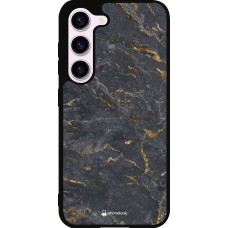 Samsung Galaxy S23 FE Case Hülle - Silikon schwarz Grey Gold Marble