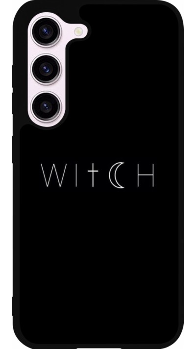 Coque Samsung Galaxy S23 FE - Silicone rigide noir Halloween 22 witch word