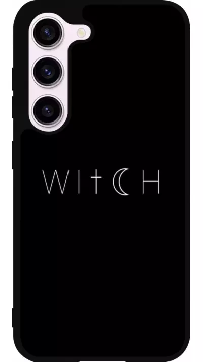 Coque Samsung Galaxy S23 FE - Silicone rigide noir Halloween 22 witch word
