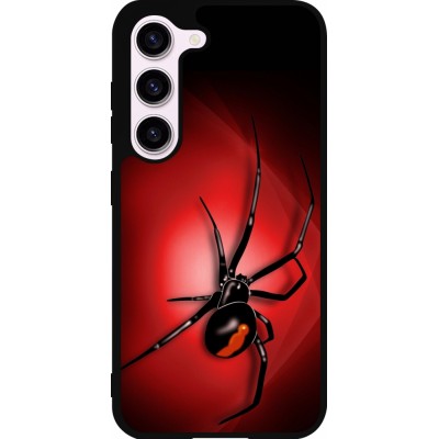 Samsung Galaxy S23 FE Case Hülle - Silikon schwarz Halloween 2023 spider black widow