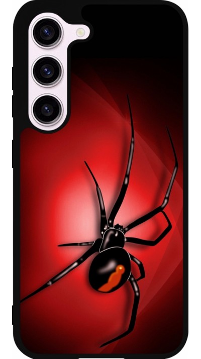 Coque Samsung Galaxy S23 FE - Silicone rigide noir Halloween 2023 spider black widow